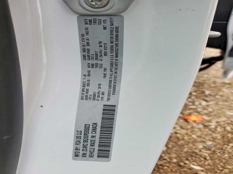 Продажа на аукционе авто 2027 Chrysler Pacifica, vin: 2C4RC1BGXVR593023, номер лота: 68924086