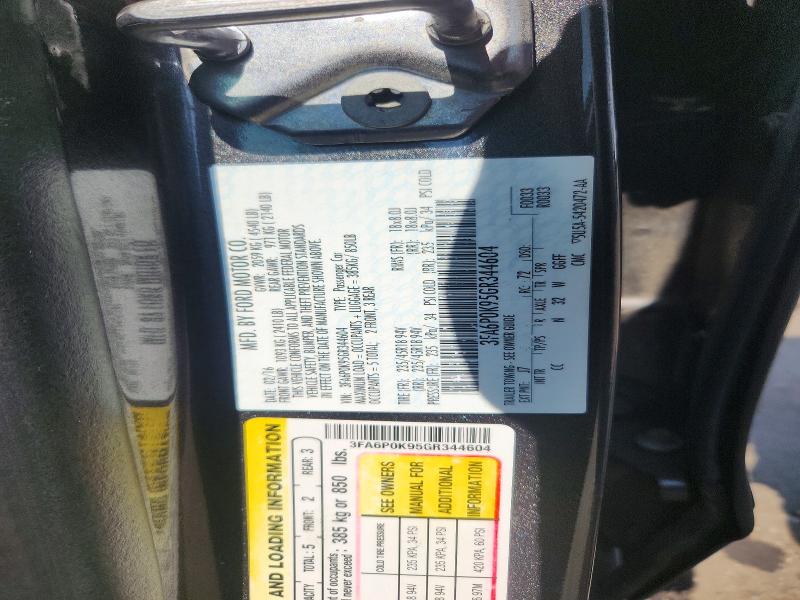 67328026 :رقم المزاد ، 3FA6P0K95GR344604 vin ، 2016 Ford Fusion مزاد بيع