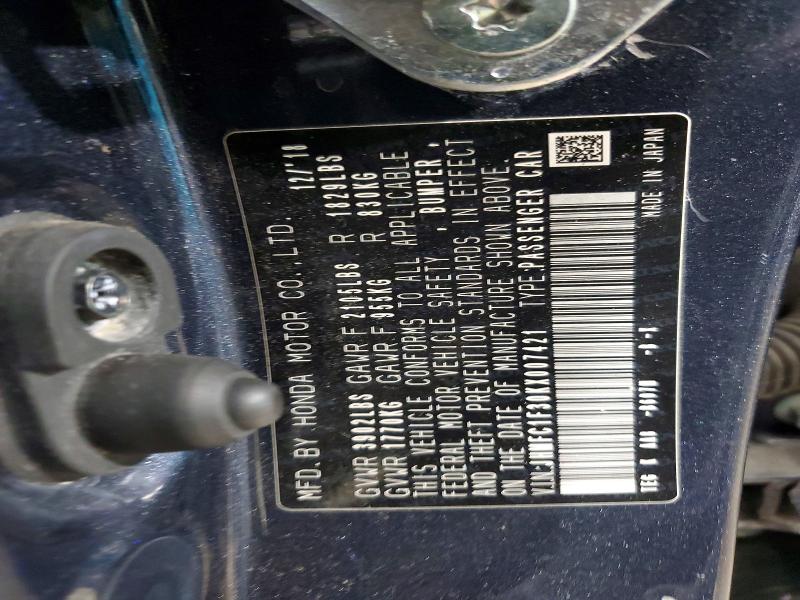 Aukcja sprzedaży 2019 Honda Civic, vin: JHMFC1F30KX007421, numer aukcji: 68432296