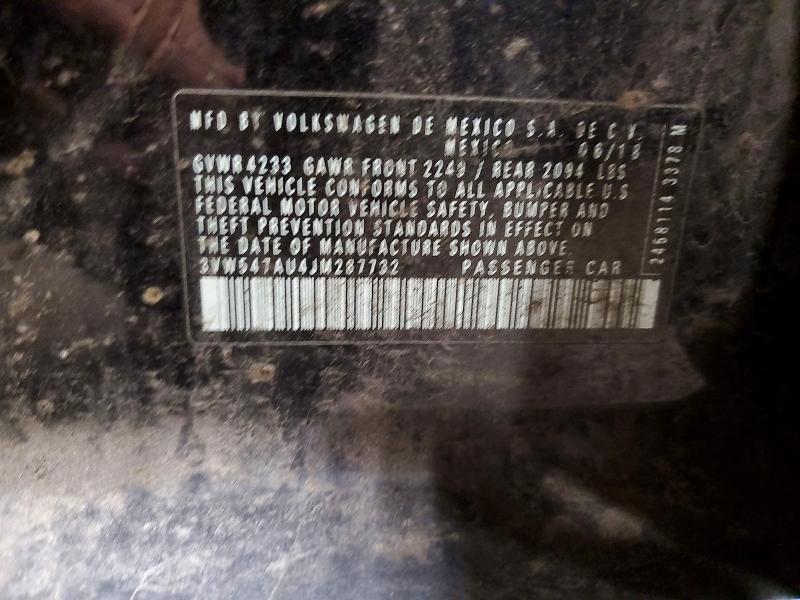 Aukcja sprzedaży 2018 Volkswagen Gti, vin: 3VW547AU4JM287732, numer aukcji: 70046006