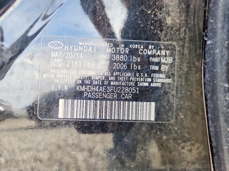 Продаж на аукціоні авто 2015 Hyundai Elantra, vin: KMHDH4AE3FU228051, номер лоту: 68816836
