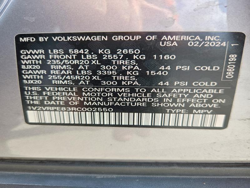 Продажа на аукционе авто 2024 Volkswagen Id.4, vin: 1V2VRPE83RC002550, номер лота: 67799806