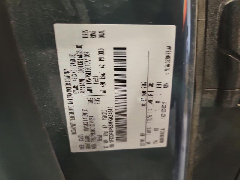Продаж на аукціоні авто 2021 Ford Transit, vin: 1FDDF6P85MKA34813, номер лоту: 67937966