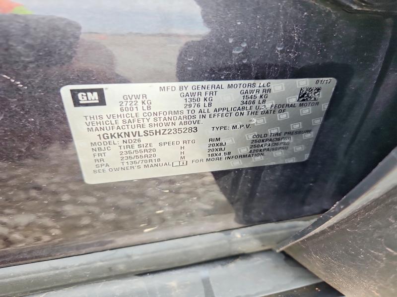 Aukcja sprzedaży 2017 Gmc Acadia, vin: 1GKKNVLS5HZ235283, numer aukcji: 67887426