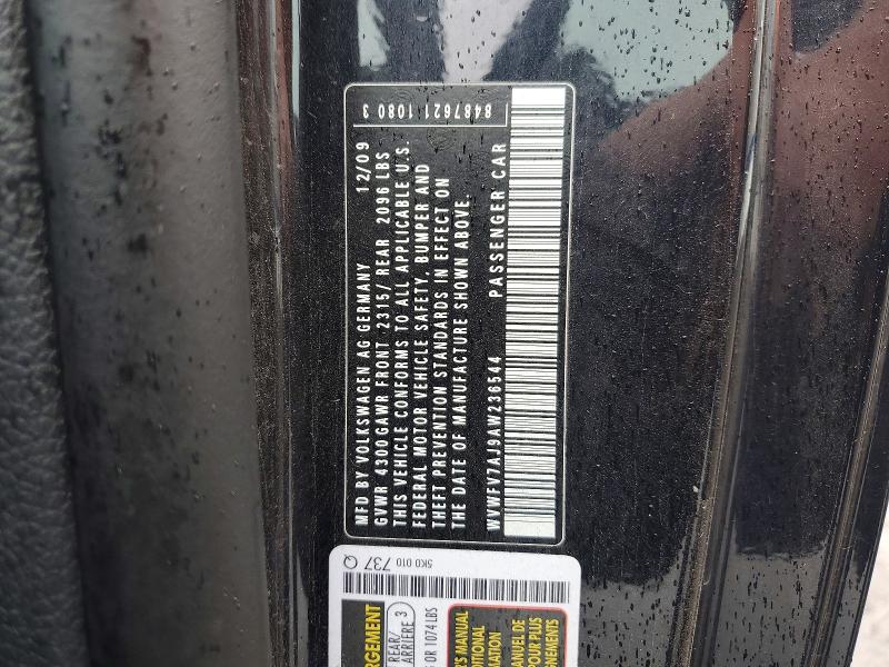 Продажа на аукционе авто 2010 Volkswagen Gti, vin: WVWFV7AJ9AW236544, номер лота: 69639716