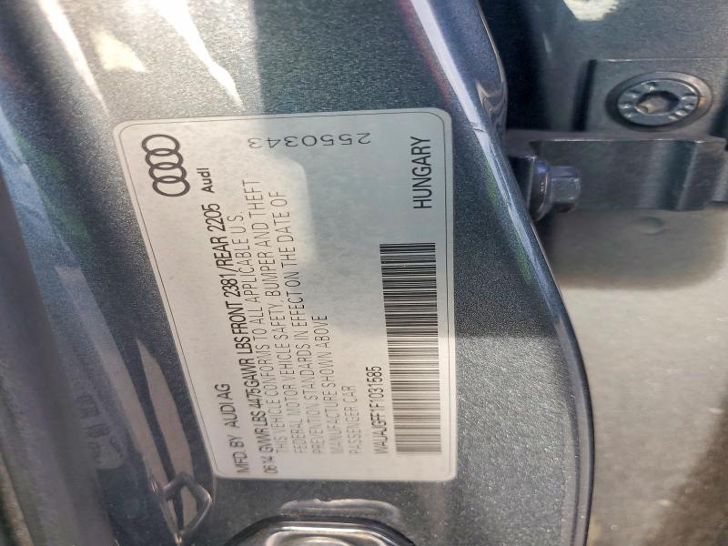 Aukcja sprzedaży 2015 Audi A3, vin: WAUAJGFF1F1031585, numer aukcji: 67853016