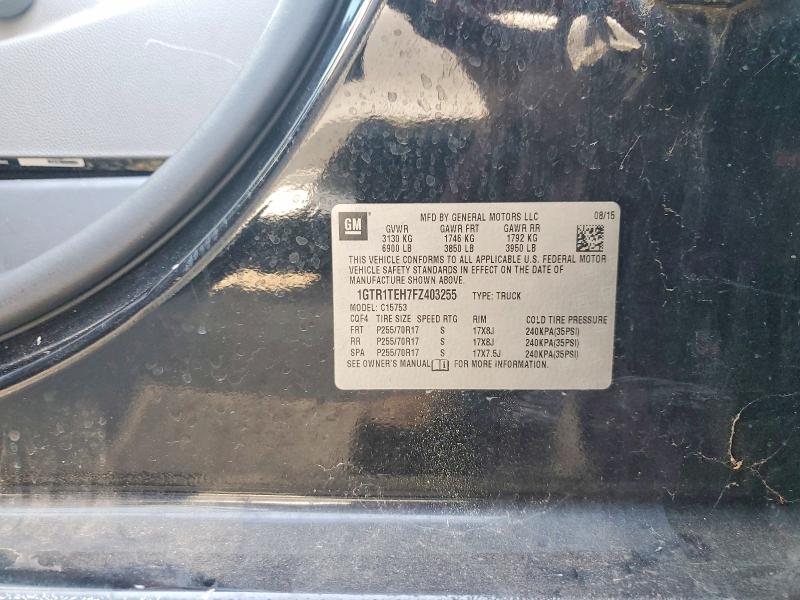 Продажа на аукционе авто 2015 Gmc Sierra, vin: 1GTR1TEH7FZ403255, номер лота: 70354636