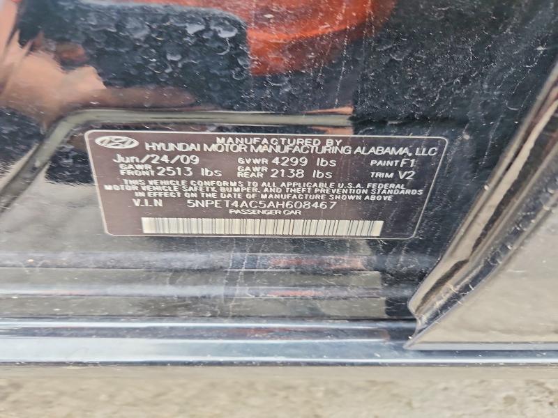 69882386 :رقم المزاد ، 5NPET4AC5AH608467 vin ، 2010 Hyundai Sonata مزاد بيع