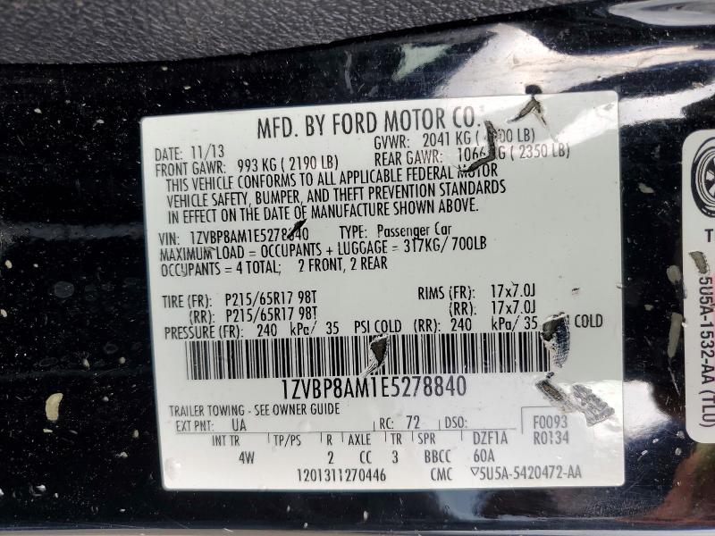 Продаж на аукціоні авто 2014 Ford Mustang, vin: 1ZVBP8AM1E5278840, номер лоту: 68402746