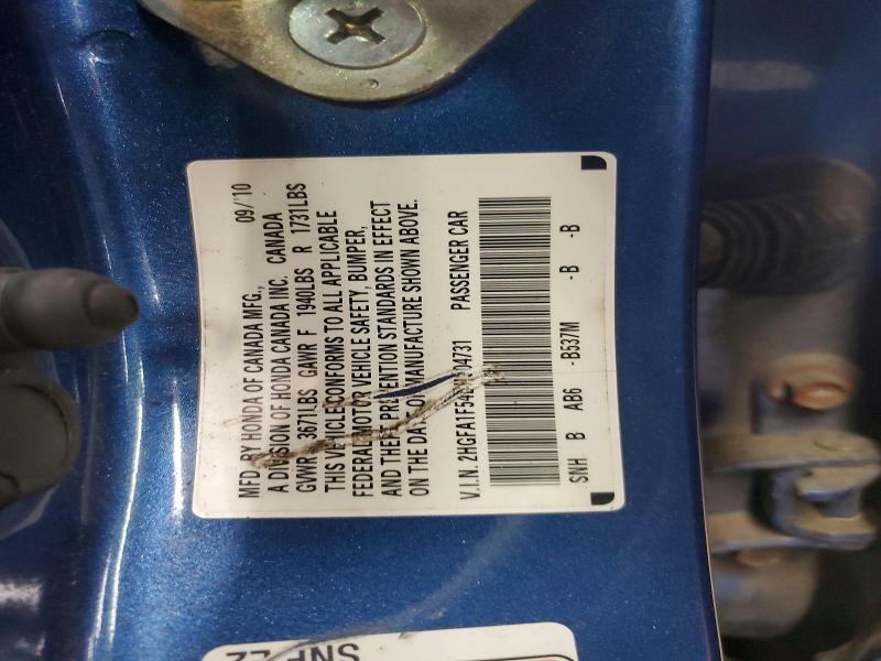 Продажа на аукционе авто 2011 Honda Civic, vin: 2HGFA1F54BH504731, номер лота: 66616936