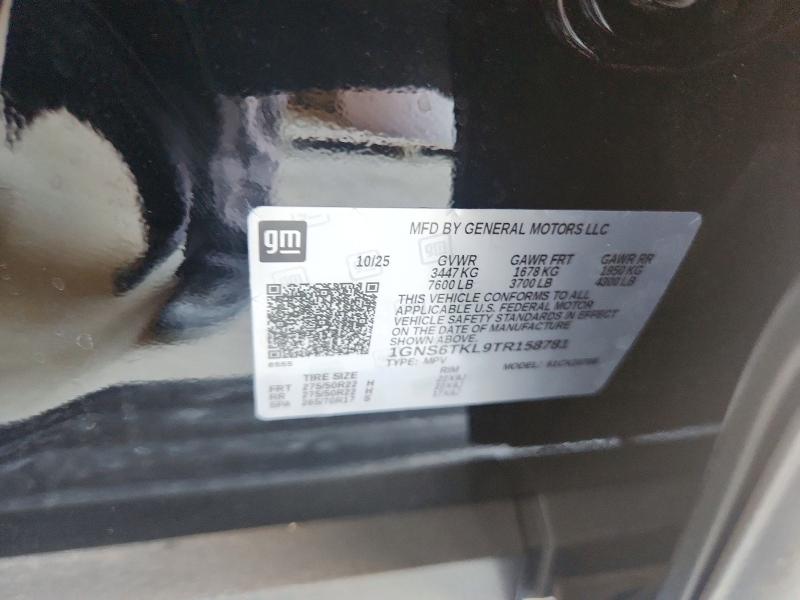 Продаж на аукціоні авто 2026 Chevrolet Tahoe, vin: 1GNS6TKL9TR158781, номер лоту: 67259366