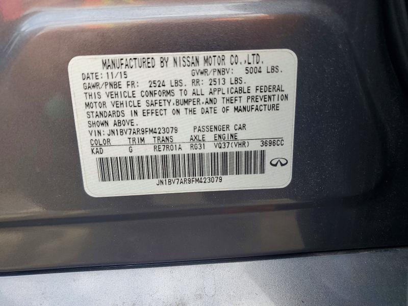 Продажа на аукционе авто 2015 Infiniti Q50, vin: JN1BV7AR9FM423079, номер лота: 69184726