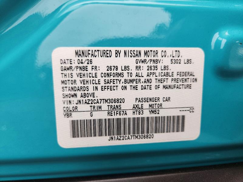Продаж на аукціоні авто 2026 Nissan Leaf, vin: JN1AZ2CA7TM306820, номер лоту: 70725126