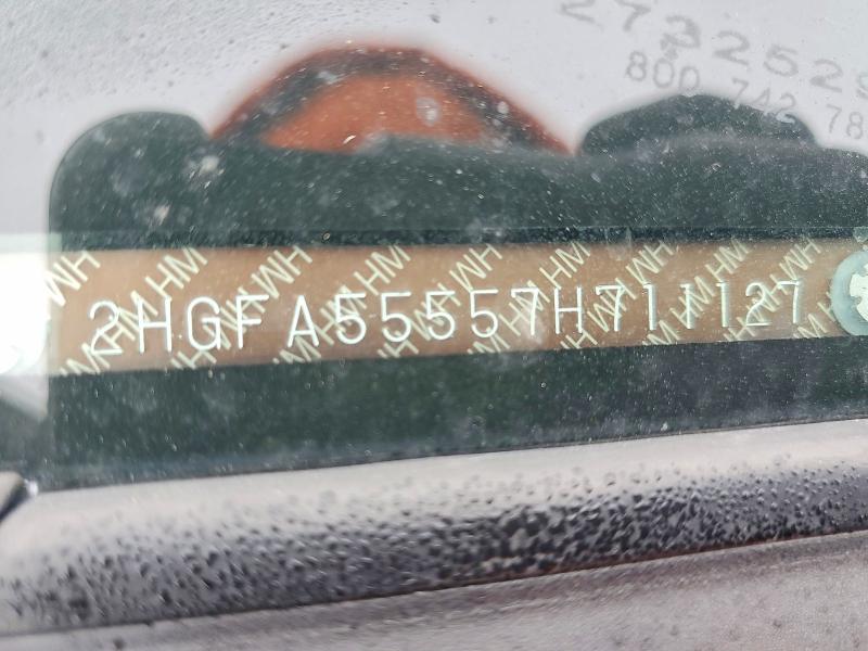 2007 Honda Civic მანქანა იყიდება აუქციონზე, vin: 2HGFA55557H711127, აუქციონის ნომერი: 68881366