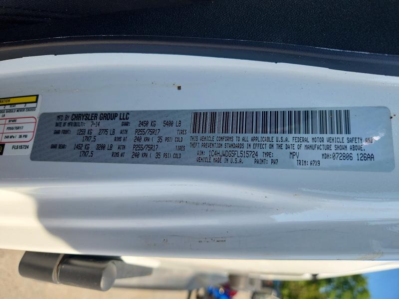 Продаж на аукціоні авто 2015 Jeep Wrangler Unlimited, vin: 1C4HJWDG5FL515724, номер лоту: 68057286