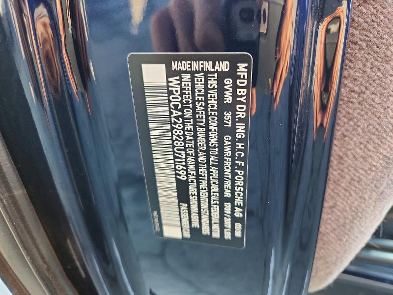 67641866 :رقم المزاد ، WP0CA29828U711699 vin ، 2008 Porsche Boxster مزاد بيع