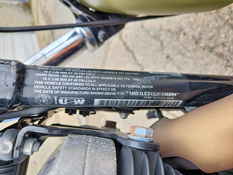 Aukcja sprzedaży 2018 Harley-davidson Xl1200, vin: 1HD1LC313JC406094, numer aukcji: 69903386