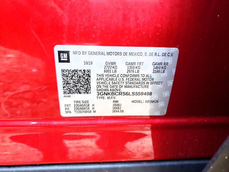 Продаж на аукціоні авто 2020 Chevrolet Blazer, vin: 3GNKBCRS6LS559498, номер лоту: 66918816