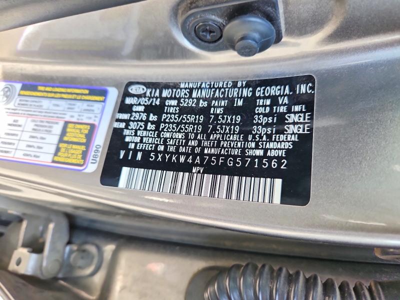 Продаж на аукціоні авто 2015 Kia Sorento, vin: 5XYKW4A75FG571562, номер лоту: 67028546