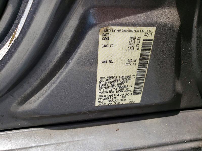 68088226 :رقم المزاد ، 1N4AL3AP8FC476003 vin ، 2015 Nissan Altima مزاد بيع