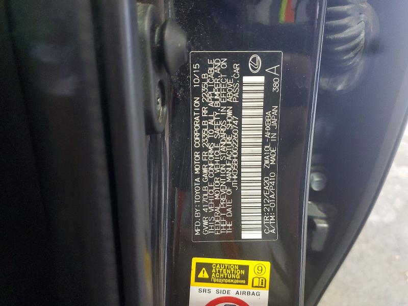 2016 Lexus Ct 200h მანქანა იყიდება აუქციონზე, vin: JTHKD5BH0G2260747, აუქციონის ნომერი: 67730476