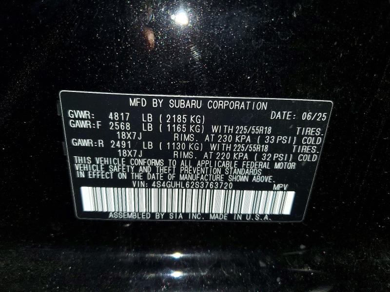 Aukcja sprzedaży 2025 Subaru Crosstrek, vin: 4S4GUHL62S3763720, numer aukcji: 67675596