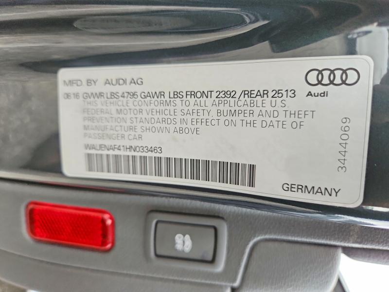 Aukcja sprzedaży 2017 Audi A4, vin: WAUENAF41HN033463, numer aukcji: 68178576