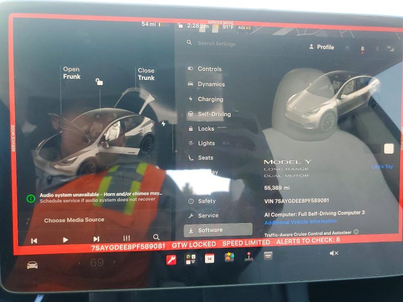 Aukcja sprzedaży 2023 Tesla Model Y, vin: 7SAYGDEE8PF589081, numer aukcji: 68250666