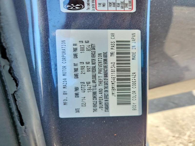 Продаж на аукціоні авто 2014 Mazda 3, vin: JM1BM1M34E1181340, номер лоту: 68801776