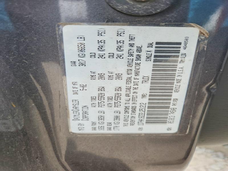 Продаж на аукціоні авто 2002 Dodge Ram 1500, vin: 1D7HA18Z22J251212, номер лоту: 67075436