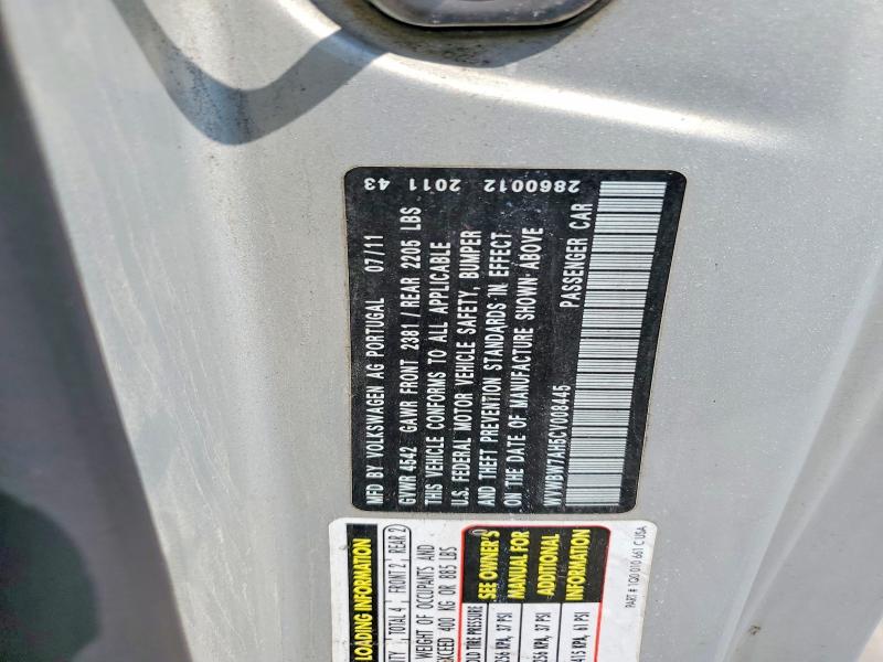 2012 Volkswagen Eos მანქანა იყიდება აუქციონზე, vin: WVWBW7AH5CV008445, აუქციონის ნომერი: 69158206