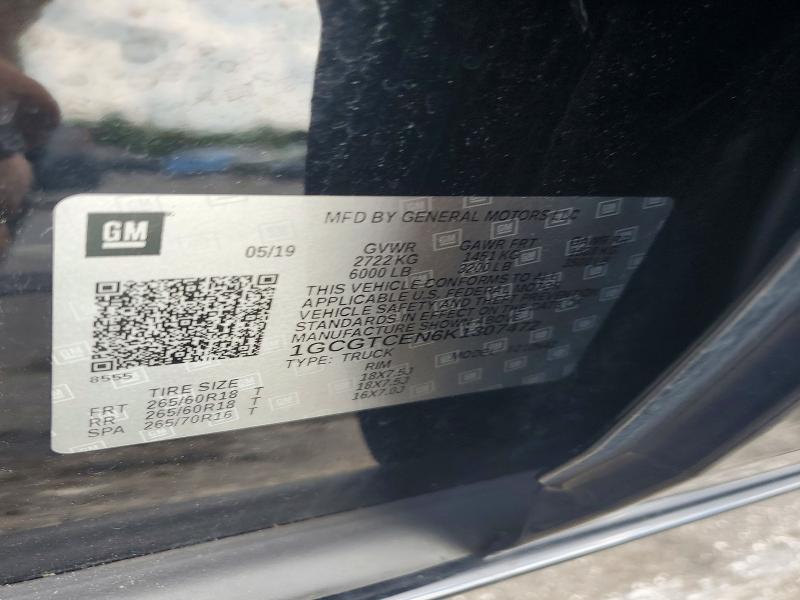 68589136 :رقم المزاد ، 1GCGTCEN6K1307472 vin ، 2019 Chevrolet Colorado مزاد بيع