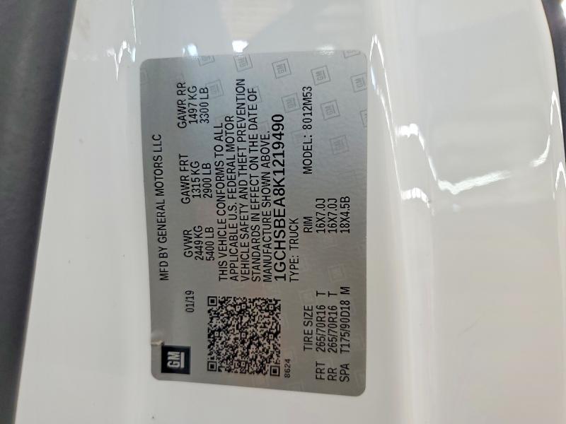 Aukcja sprzedaży 2019 Chevrolet Colorado, vin: 1GCHSBEA8K1219490, numer aukcji: 67817006
