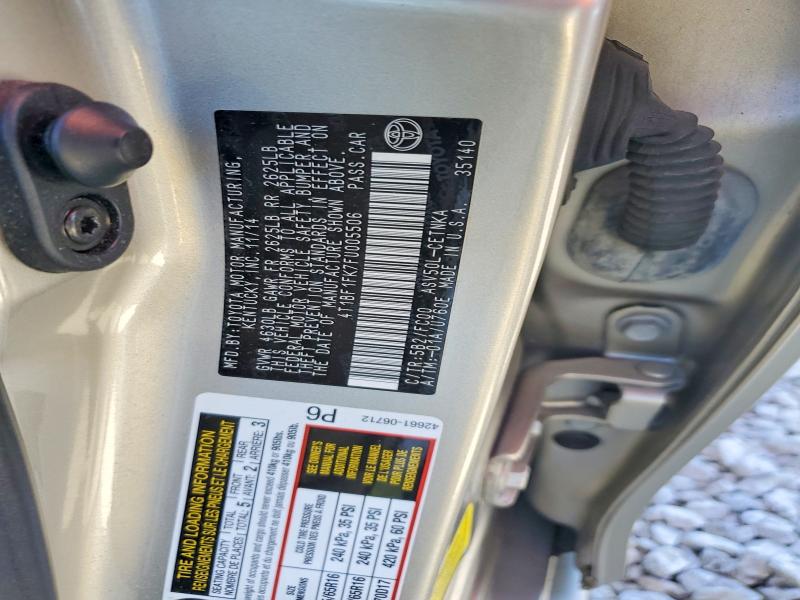 Продажа на аукционе авто 2015 Toyota Camry, vin: 4T1BF1FK7FU005506, номер лота: 70838116