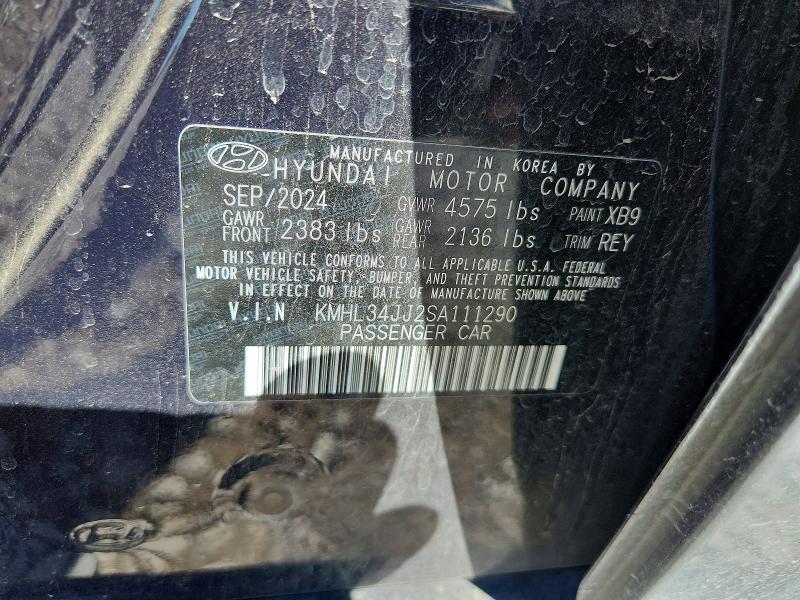 Продаж на аукціоні авто 2025 Hyundai Sonata Hybrid, vin: KMHL34JJ2SA111290, номер лоту: 68221686