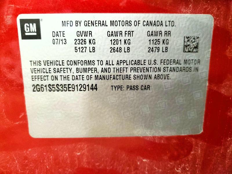 Продажа на аукционе авто 2014 Cadillac Xts, vin: 2G61S5S35E9129144, номер лота: 69380076