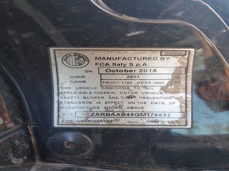 Aukcja sprzedaży 2016 Alfa Romeo 4c, vin: ZARBAAB49GM176632, numer aukcji: 68246646