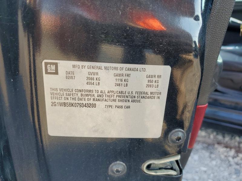 Продажа на аукционе авто 2007 Chevrolet Impala, vin: 2G1WB58K079343200, номер лота: 68999486