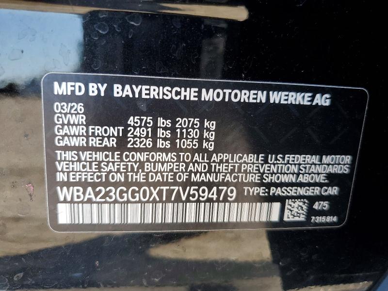 Aukcja sprzedaży 2026 Bmw 228xi, vin: WBA23GG0XT7V59479, numer aukcji: 69384856