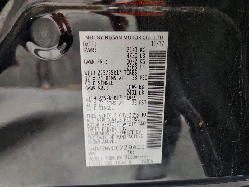 Aukcja sprzedaży 2018 Nissan Rogue, vin: 5N1AT2MV3JC729411, numer aukcji: 69547026