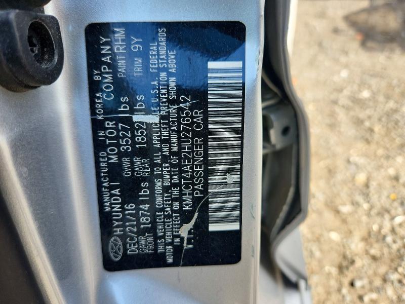 Продаж на аукціоні авто 2017 Hyundai Accent, vin: KMHCT4AE2HU276542, номер лоту: 69016156