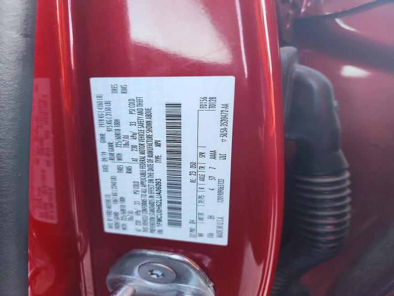 Aukcja sprzedaży 2020 Ford Escape, vin: 1FMCU0H62LUA06093, numer aukcji: 68208556