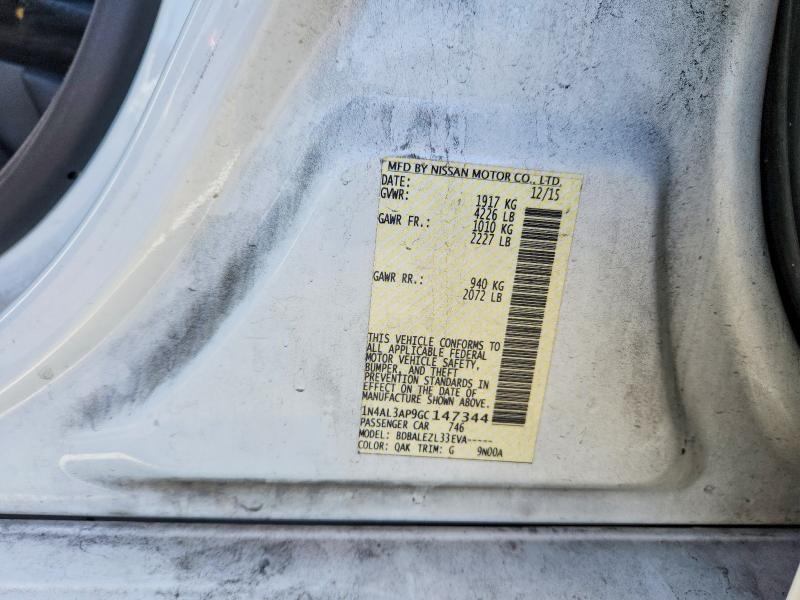 Aukcja sprzedaży 2016 Nissan Altima, vin: 1N4AL3AP9GC147344, numer aukcji: 68863866
