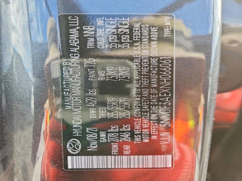 Продажа на аукционе авто 2022 Hyundai Tucson, vin: 5NMJF3AEXNH066061, номер лота: 68307116