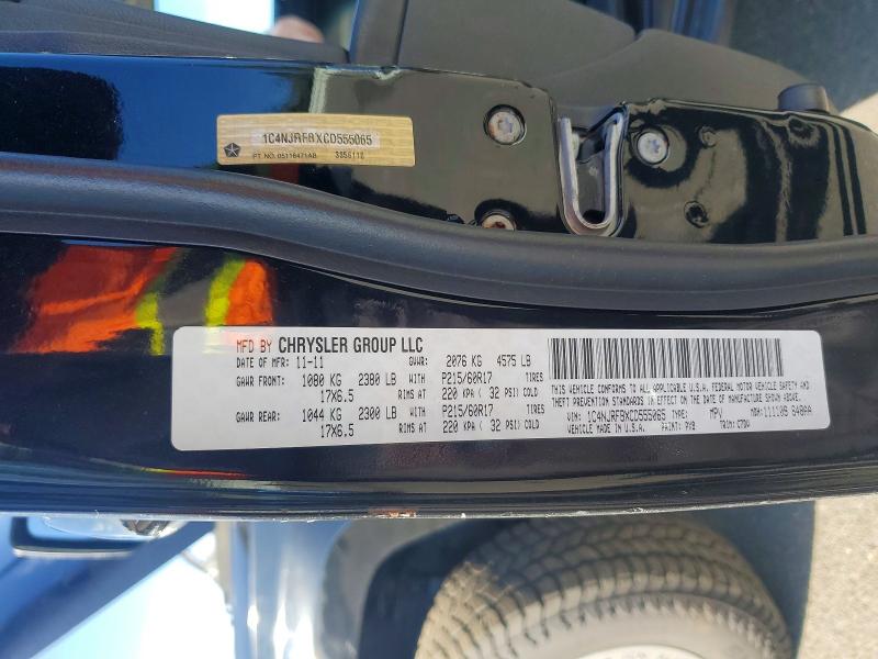 Aukcja sprzedaży 2012 Jeep Patriot, vin: 1C4NJRFBXCD555065, numer aukcji: 69965796