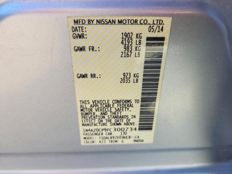Aukcja sprzedaży 2015 Nissan Leaf, vin: 1N4AZ0CP9FC300734, numer aukcji: 69084696