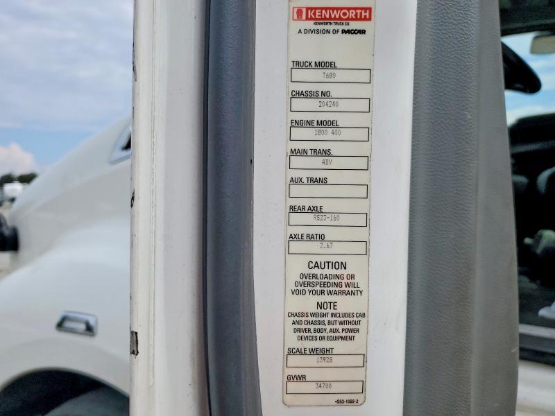 2018 Kenworth T680 მანქანა იყიდება აუქციონზე, vin: 1XKYA48X7JJ204240, აუქციონის ნომერი: 69945416