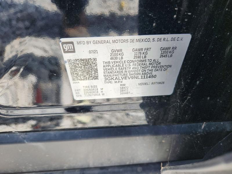 Aukcja sprzedaży 2022 Gmc Terrain, vin: 3GKALVEV9NL111450, numer aukcji: 69544566