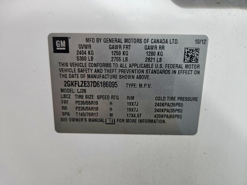 Продаж на аукціоні авто 2013 Gmc Terrain, vin: 2GKFLZE37D6186095, номер лоту: 69548646