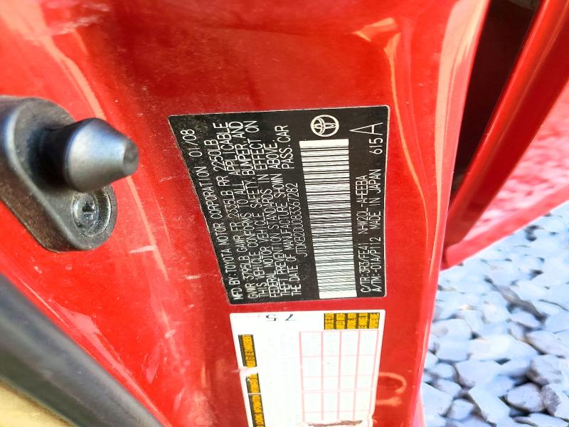 2008 Toyota Prius მანქანა იყიდება აუქციონზე, vin: JTDKB20U083367282, აუქციონის ნომერი: 69725316